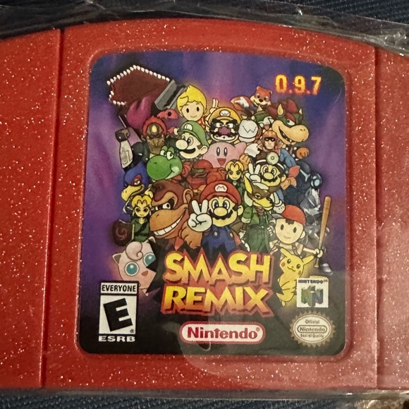 Nintendo Smash Remix Red Game Cartridge - Picture 1 of 1
